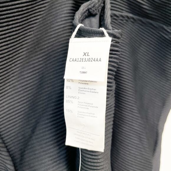 Cupshe Women's Rib Plunge Tummy Control One Piece Swimsuit Black Size XL - Picture 6 of 7